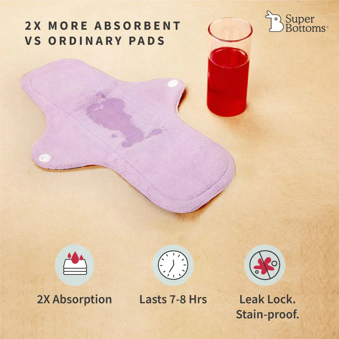 2 Period Underwear + 2 Flow Lock Cloth Pads + Free Wet Pouch - Image 14