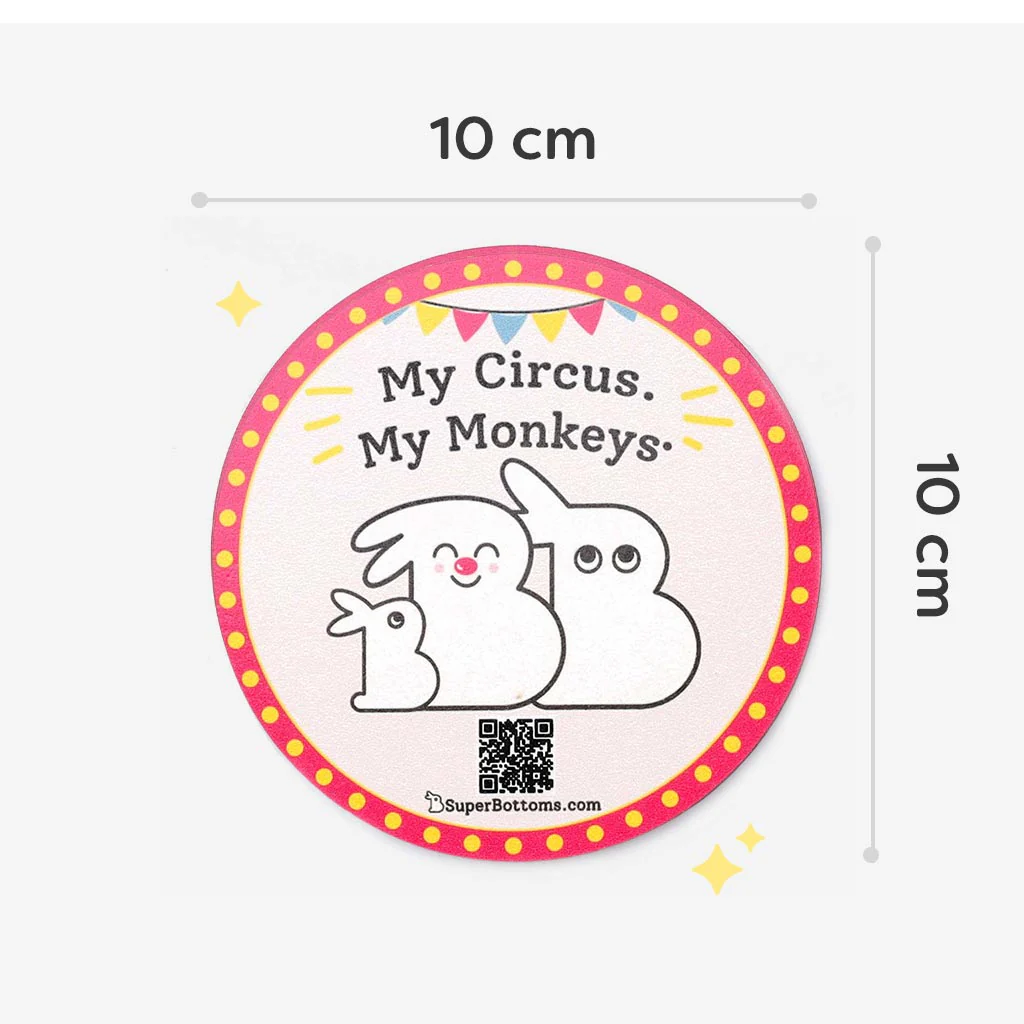 Bumazing Treasures - Coasters cum Magnet - Pack of 3 (Round) - Image 5