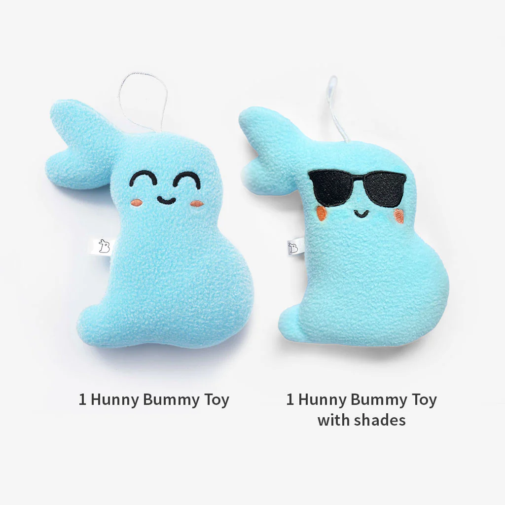 Bumazing Treasures - Pack of 2 Bummy Toy(1 Hunny Bummy Toy + 1 Bummy Toy with shades and Rattle inside) - Image 4