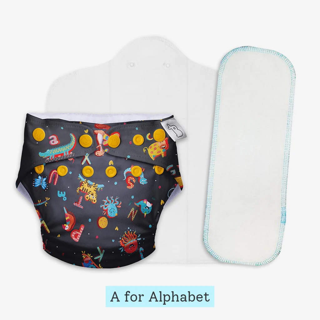 Heavy Wetter Combo (UNO Cloth Diaper + Magic Pad + Very Heavy Wetter Booster Pad) - Image 11