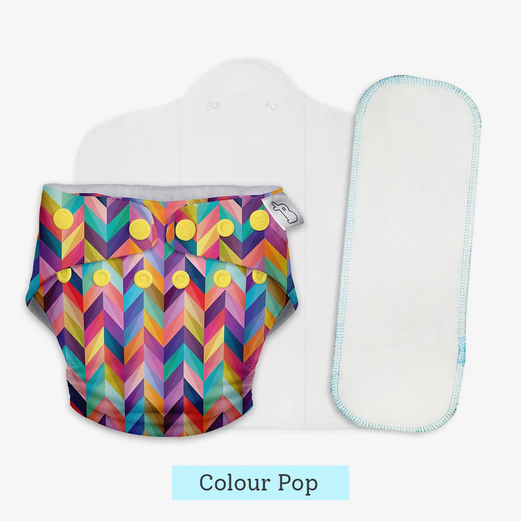 Heavy Wetter Combo (UNO Cloth Diaper + Magic Pad + Very Heavy Wetter Booster Pad) - Image 17