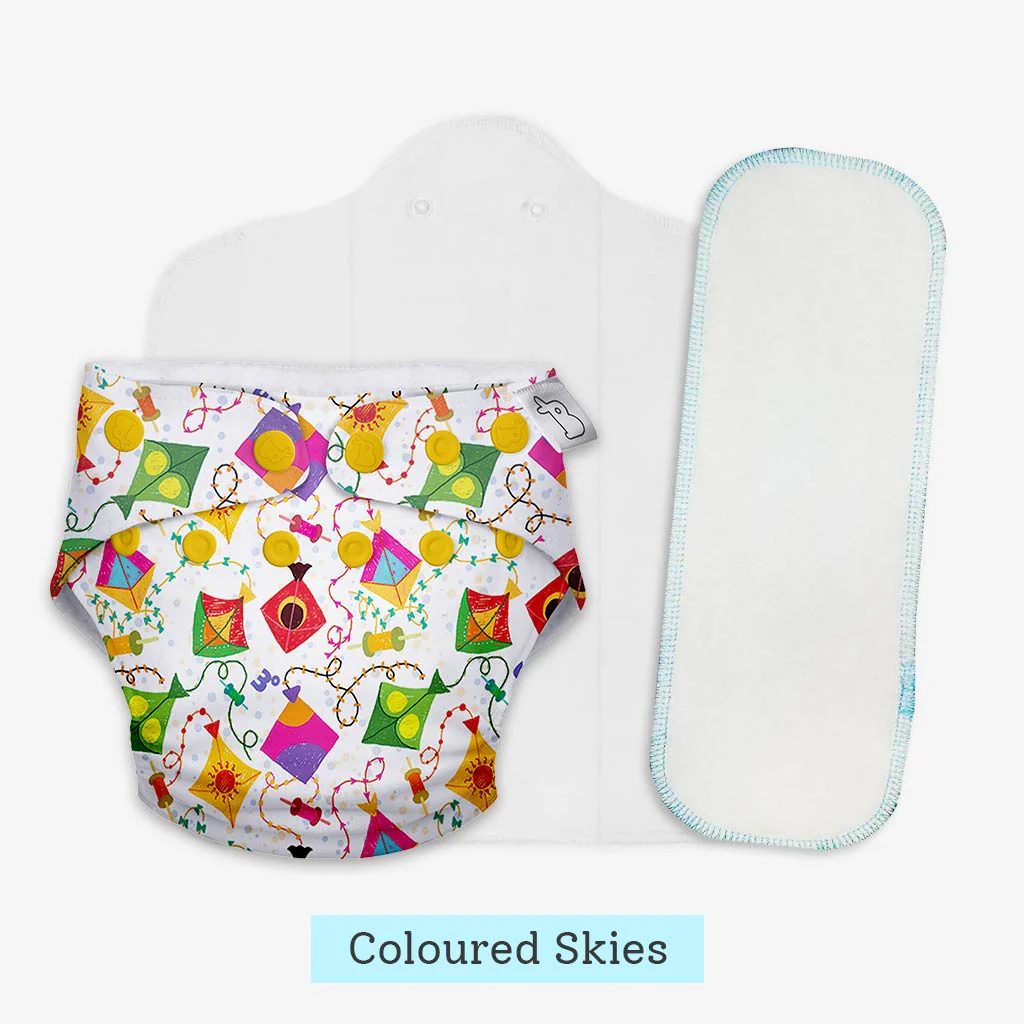Heavy Wetter Combo (UNO Cloth Diaper + Magic Pad + Very Heavy Wetter Booster Pad) - Image 19