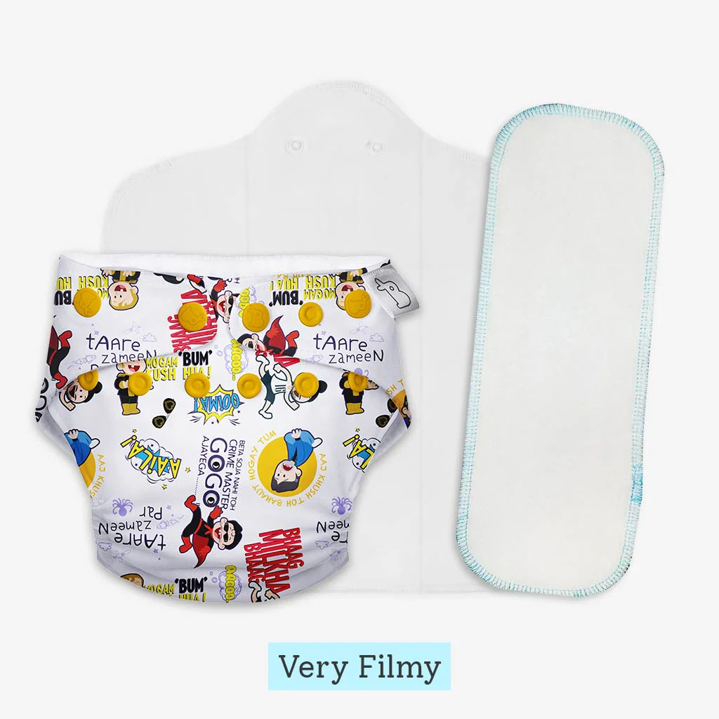 Heavy Wetter Combo (UNO Cloth Diaper + Magic Pad + Very Heavy Wetter Booster Pad) - Image 26
