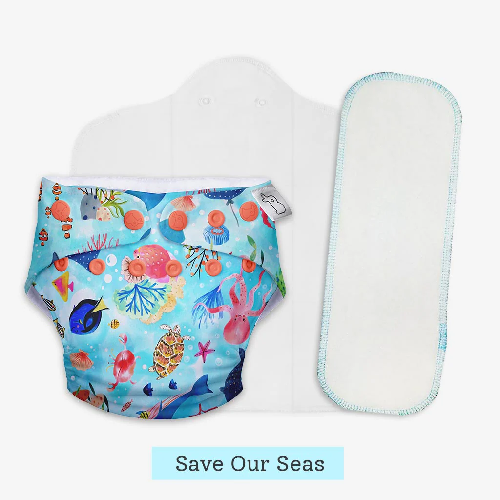 Heavy Wetter Combo (UNO Cloth Diaper + Magic Pad + Very Heavy Wetter Booster Pad) - Image 34