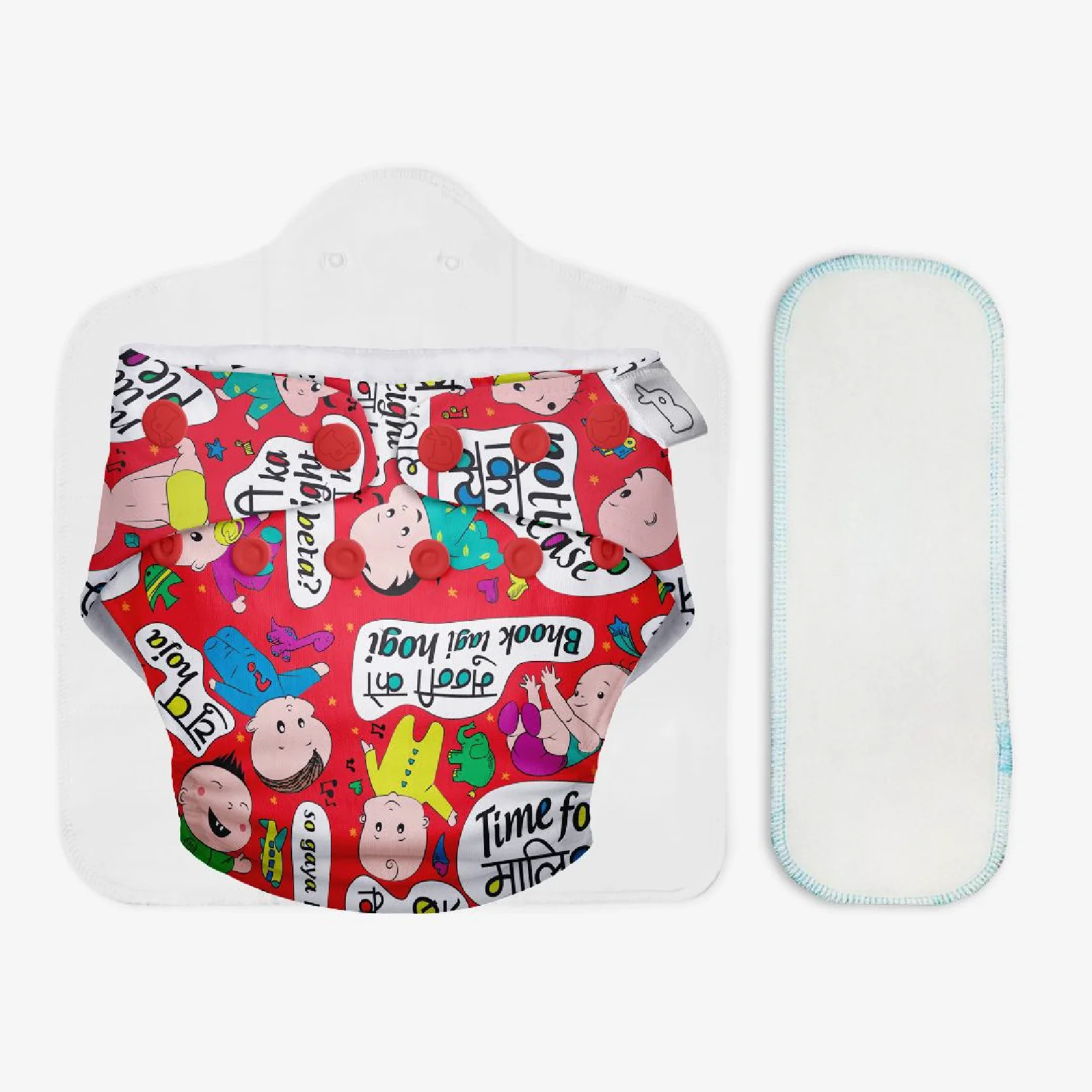 Heavy Wetter Combo (UNO Cloth Diaper + Magic Pad + Very Heavy Wetter Booster Pad) - Image 39