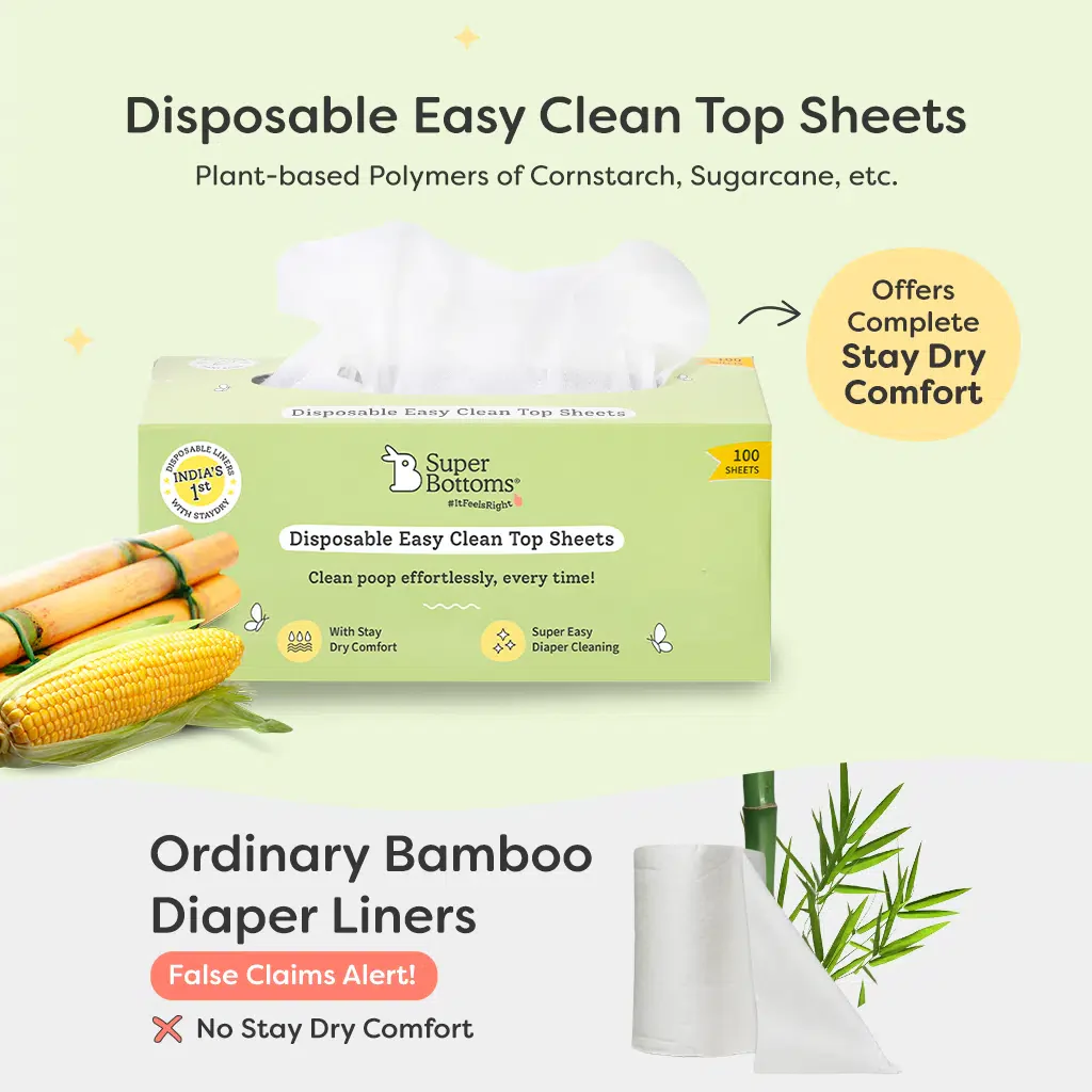 Disposable Easy Clean Top Sheets - Pack of 3 Diaper Liners (100pc) - Image 6