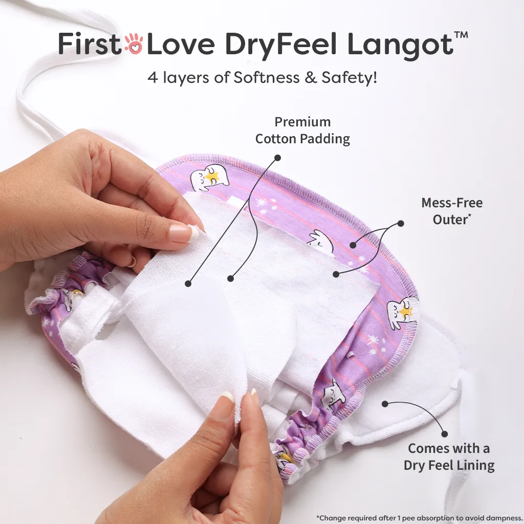 Dry Feel Langots Pack of 3 for Newborn baby - Image 3