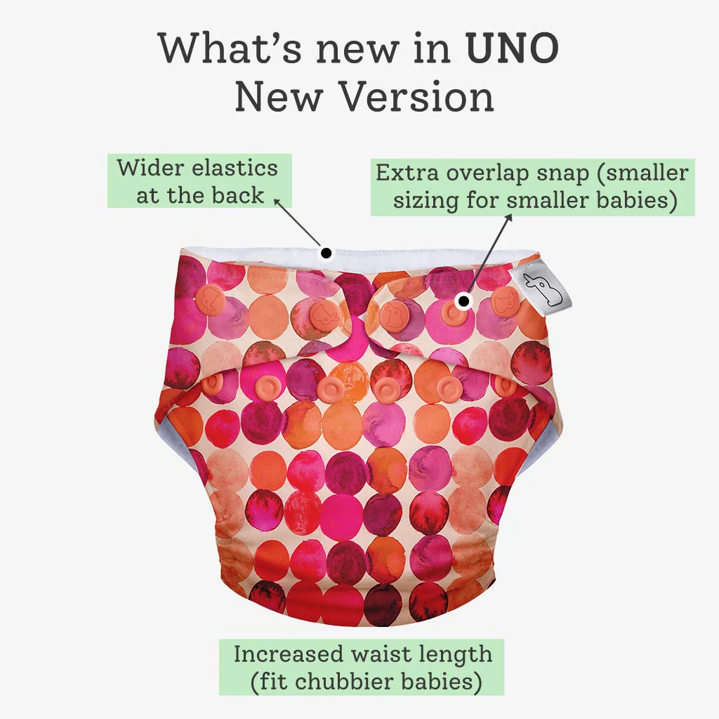 UNO Regular Cloth Diaper with only Dry Feel Pad (No Booster) - Li'l Crush - Image 11