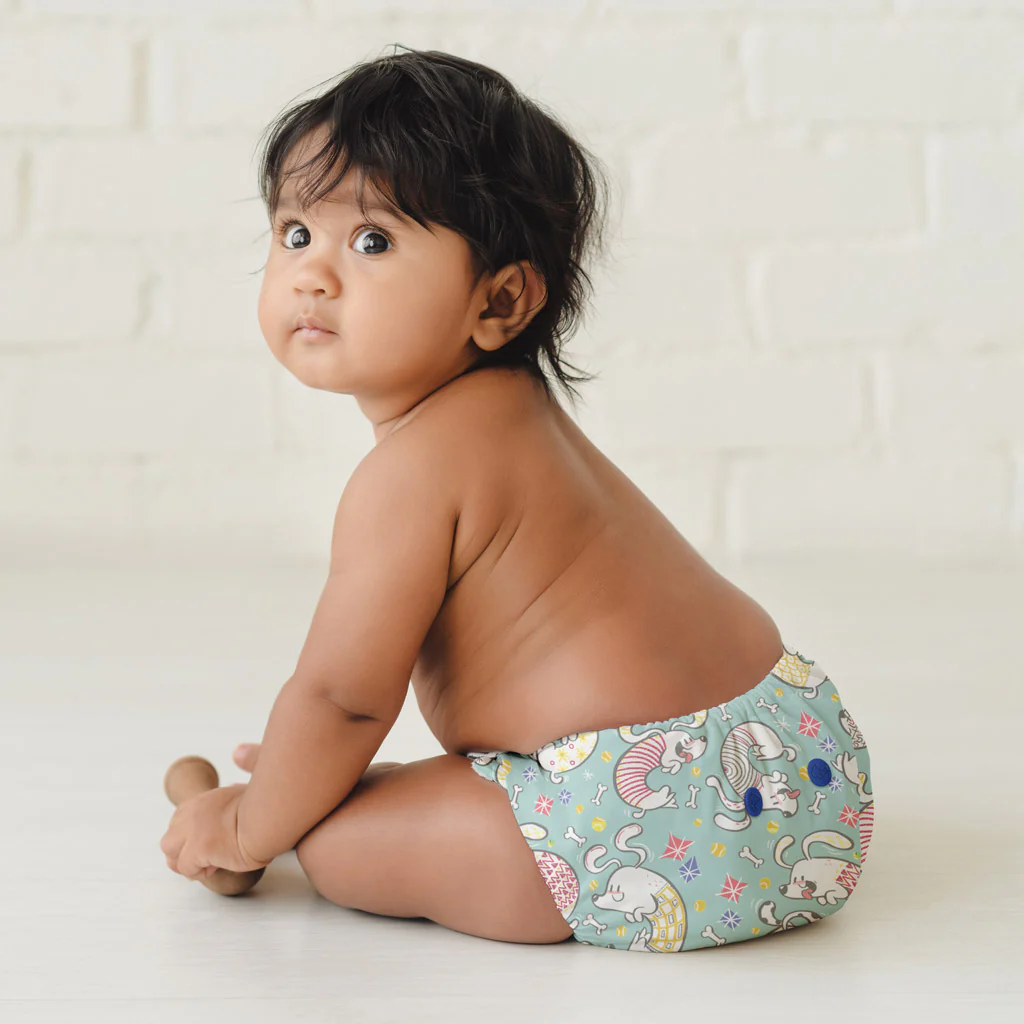 UNO Regular Cloth Diaper with only Dry Feel Pad (No Booster) - Paw-sitively Happy - Image 12