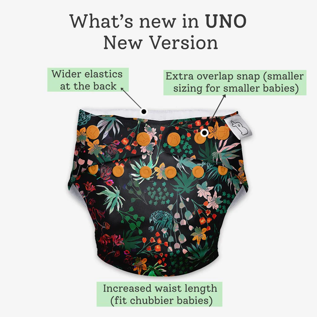UNO Regular Cloth Diaper with only Dry Feel Pad (No Booster) - Shruberry - Image 11