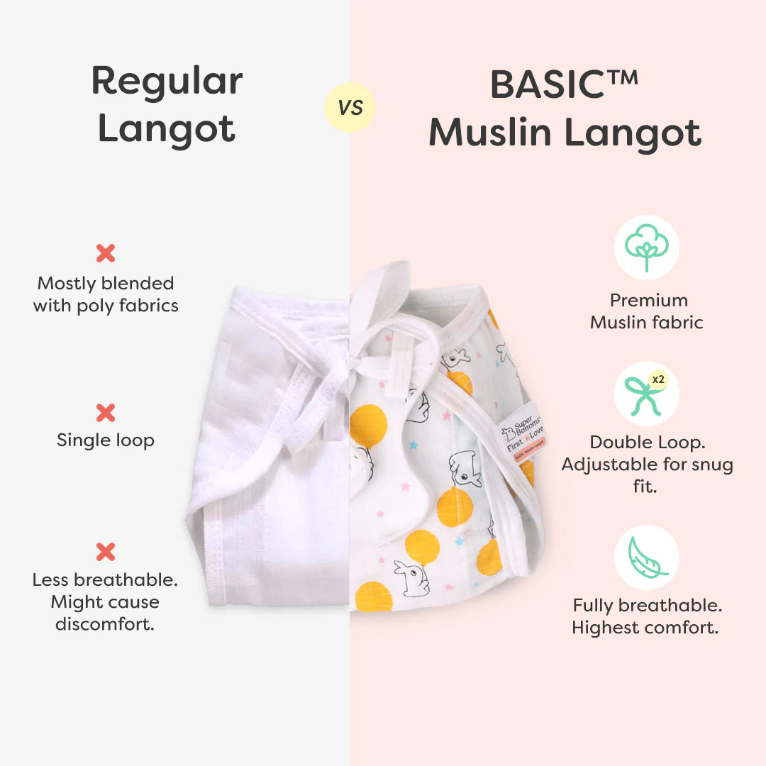 BASIC Muslin Langot with Gentle Leg Elastics - Image 5