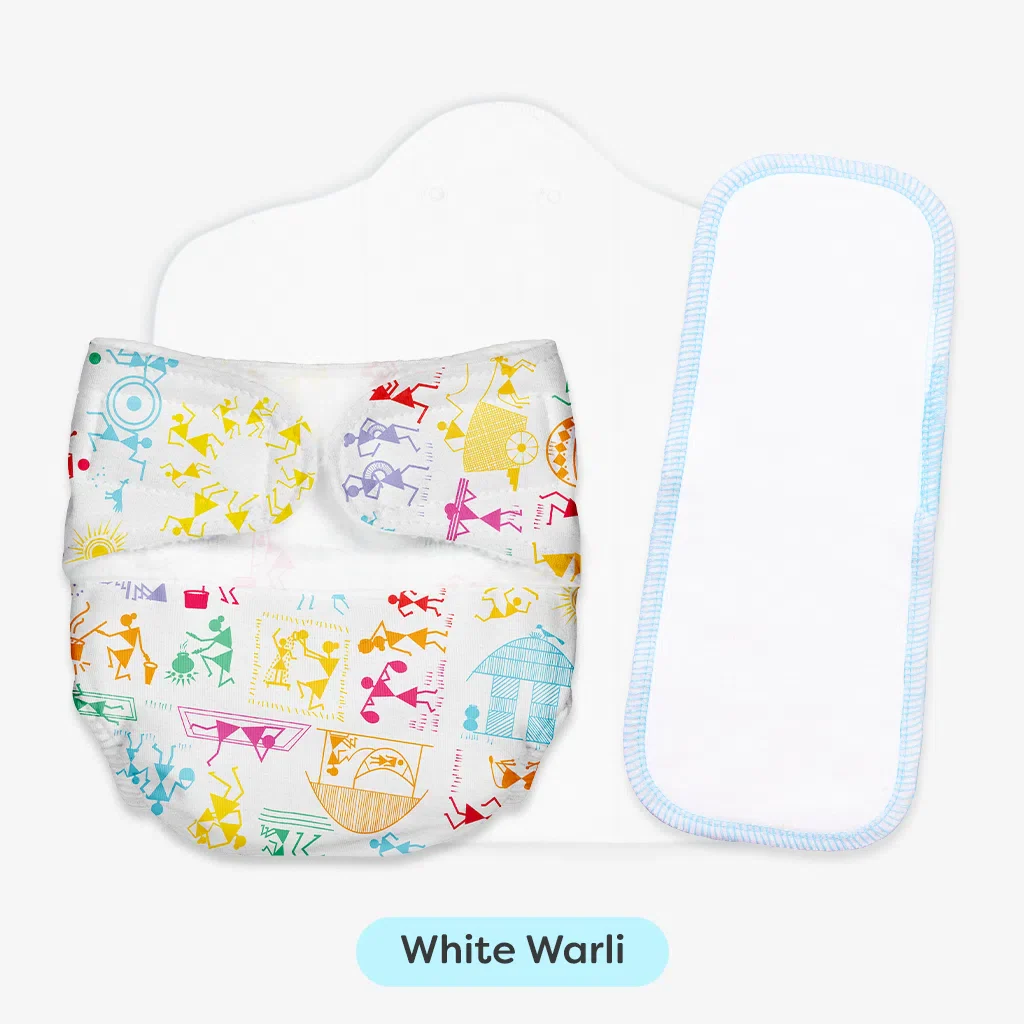 Newborn UNO Cloth Diaper Combo with DryFeel Pad - Image 13