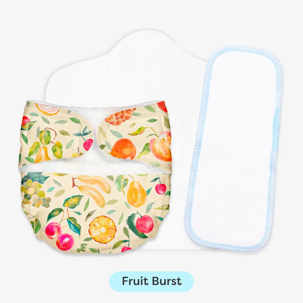 Newborn UNO Cloth Diaper Combo with DryFeel Pad - Image 14