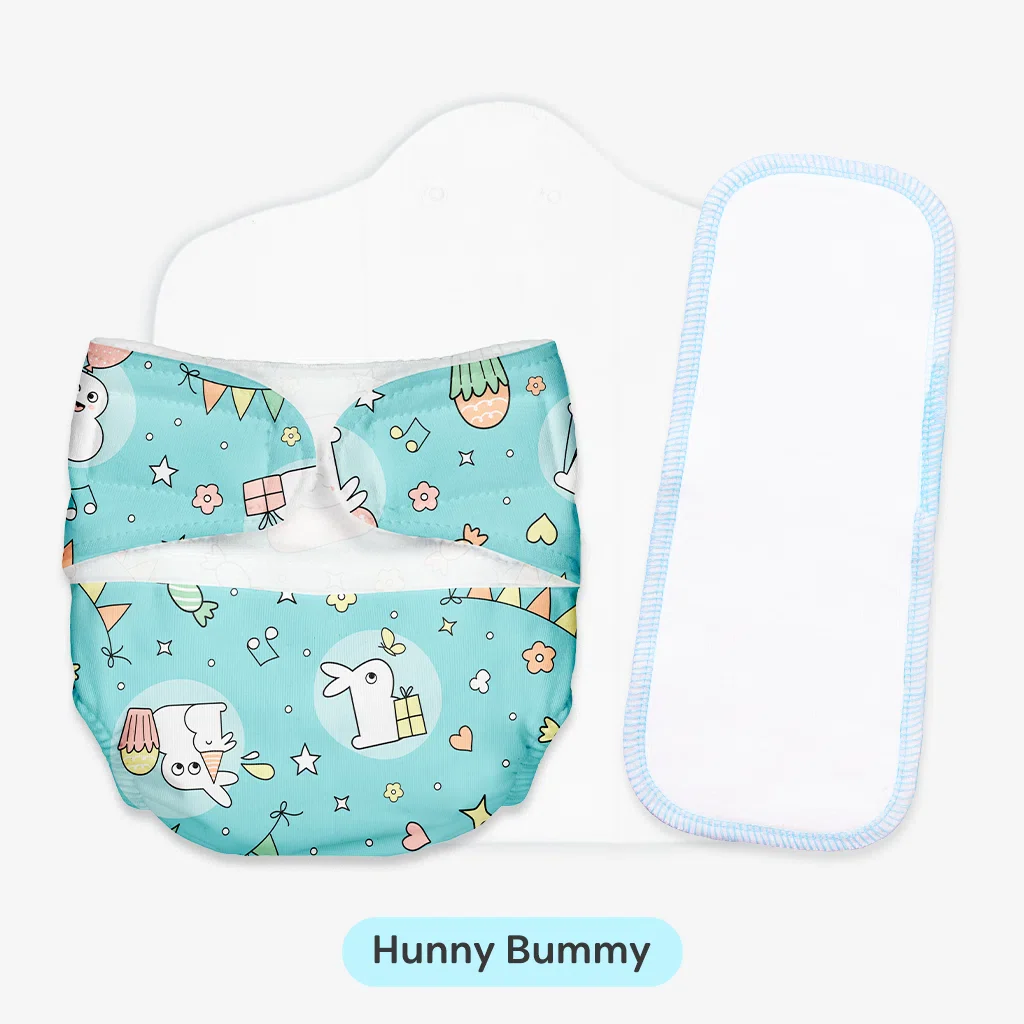 Newborn UNO Cloth Diaper Combo with DryFeel Pad - Image 15