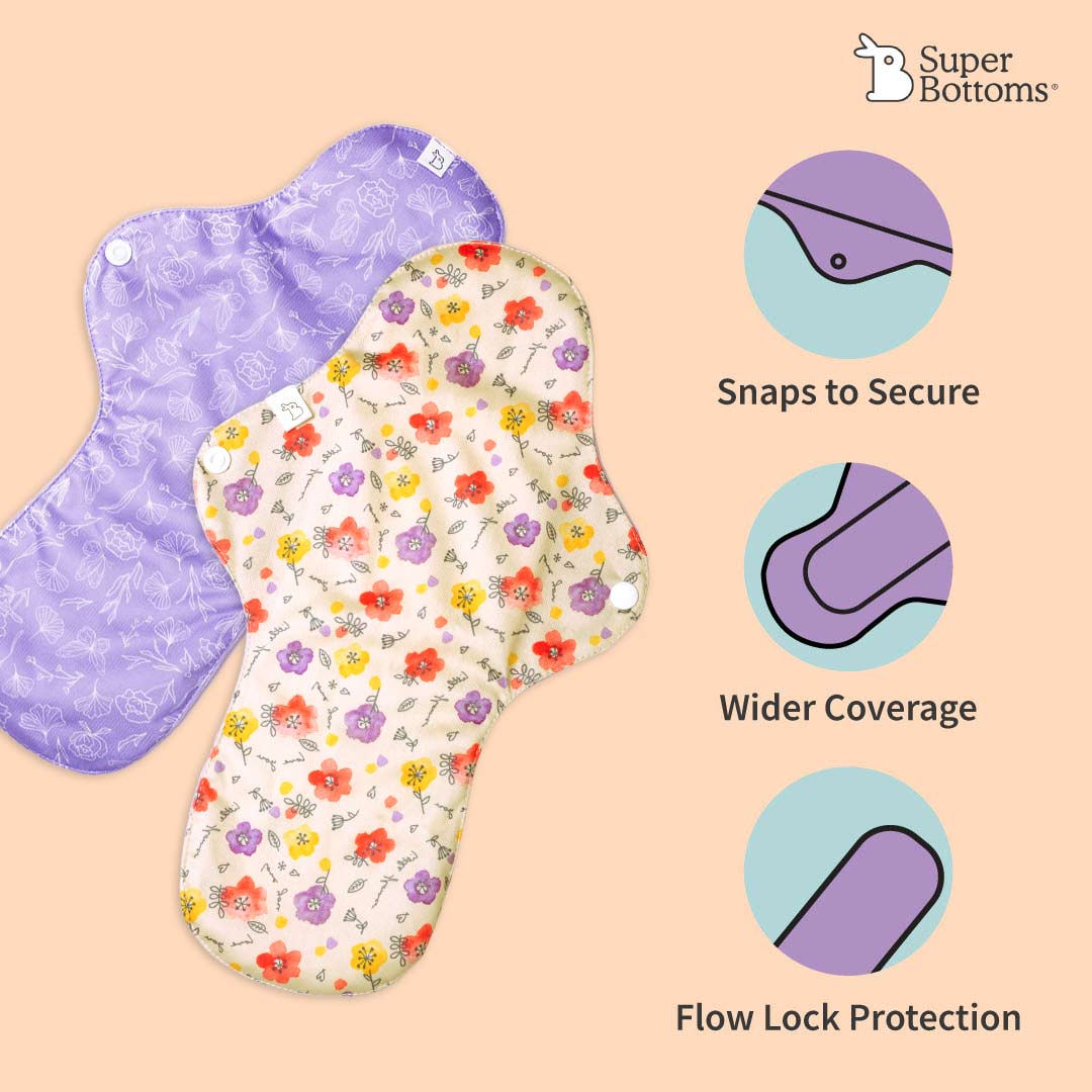2 Period Underwear + 4 Flow Lock Cloth Pads + Free Wet Pouch - Image 8