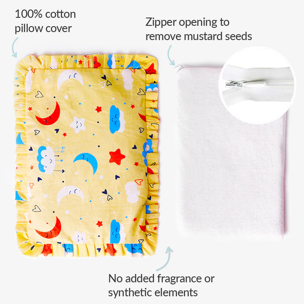 Mustard Seed Pillow + Swaddle Wrap + Diaper Changing Mat Combo - Image 11