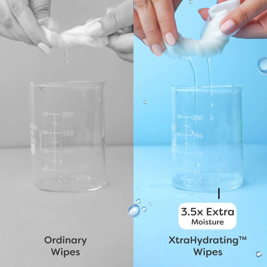 DryFeel Swaddle Wrap (Happy Clouds, Starry Skies) + FREE Baby Wipes (72 Pack) - Image 9