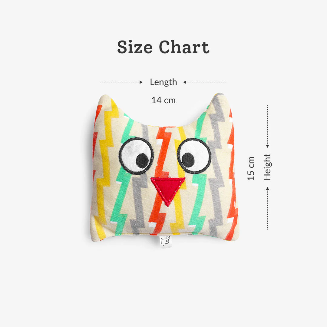 Pack of 3 - Yeow Meow - Mr. Owly - Hunny Bummy Upcycled Toys - Image 8